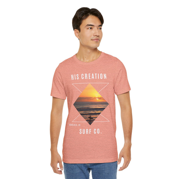 His Creation Surf Co. Geometric Tee "Express Delivery"