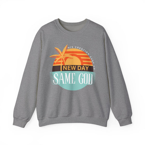 Sweatshirt Crewneck New Day, Same God