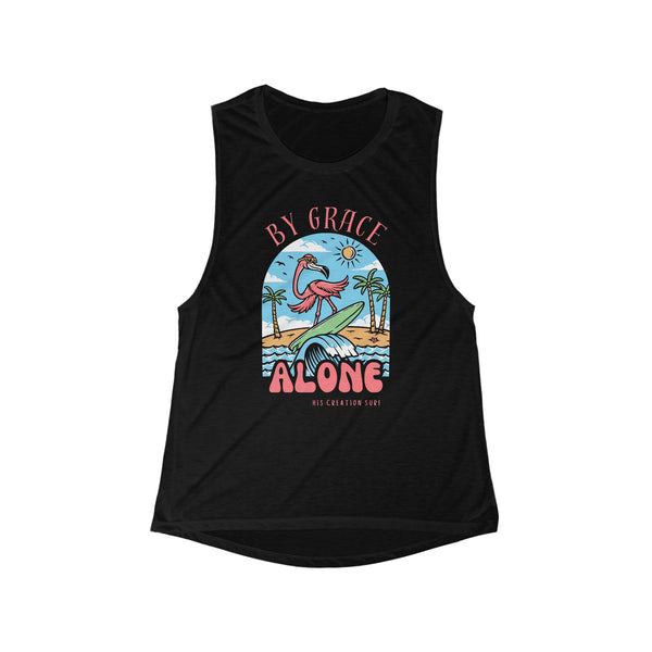 By Grace Alone Flowy Scoop Muscle Tank