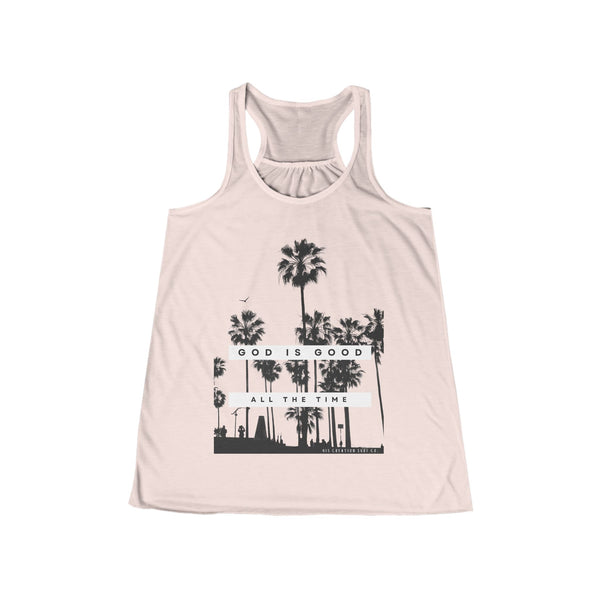 God is Good Flowy Racerback Tank