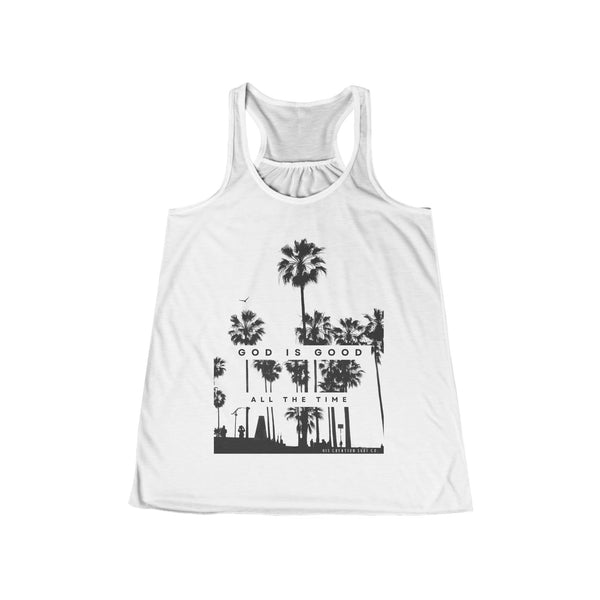 God is Good Flowy Racerback Tank