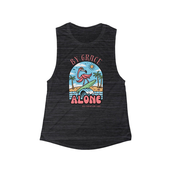 By Grace Alone Flowy Scoop Muscle Tank