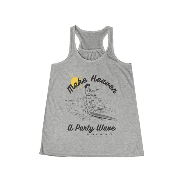 Vintage Party Wave Flowy Racerback Tank