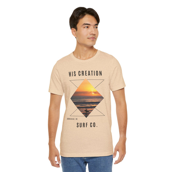 His Creation Surf Co. Geometric Tee "Express Delivery"