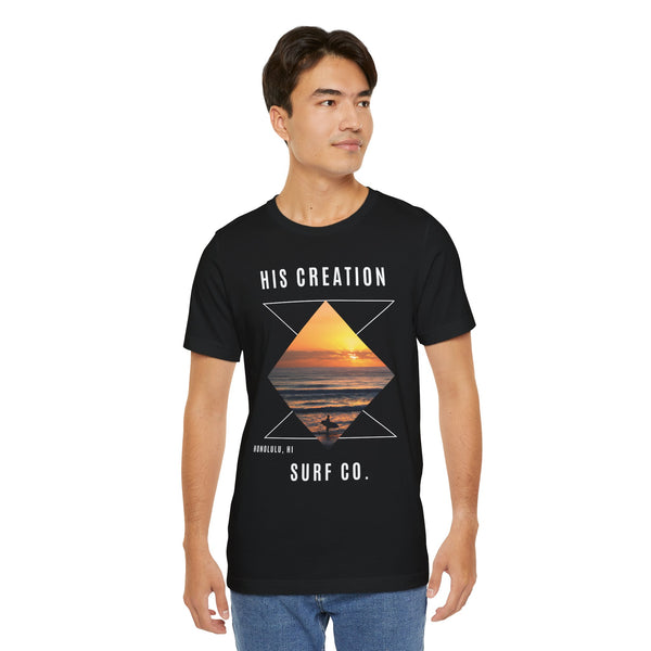 His Creation Surf Co. Geometric Tee "Express Delivery"