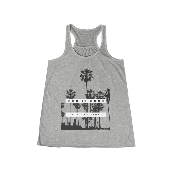 God is Good Flowy Racerback Tank